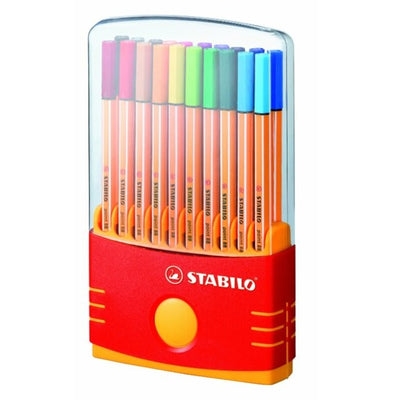 Stabilo Point 88 Fineliner Color Parade Assorted Colours 20 Pack