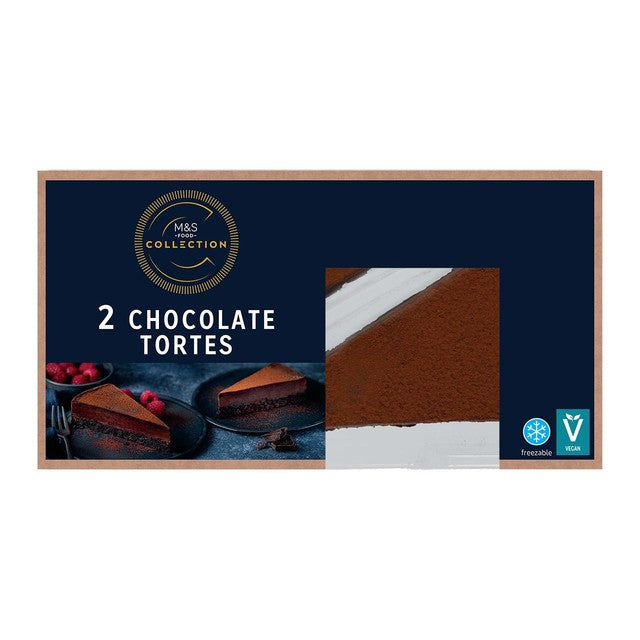 M&S vegan chocolate tortes 140g, imported from the UK