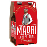 Madri Excepcional lager 4 x 330ml bottles, imported from the UK
