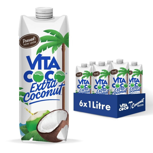Vita Coco extra coconut water 6x1L multipack (British brand)