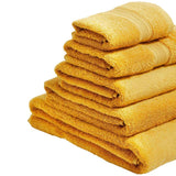 M&S pure cotton face towels dark ochre, imported from the UK