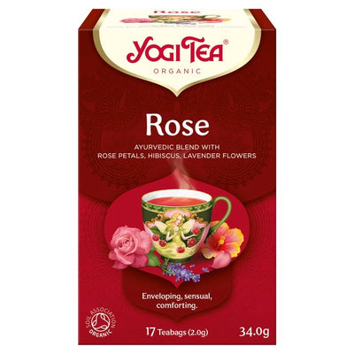 Yogi Tea Organic Rose Herbal Tea Bags 17 Count
