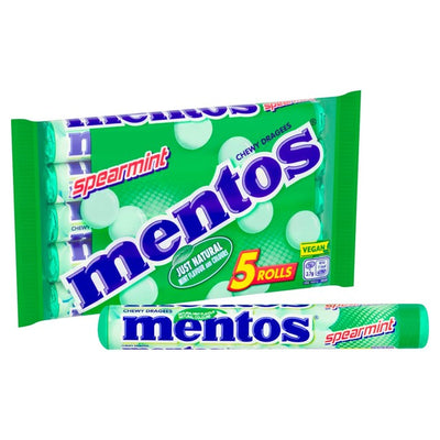 Mentos Chewy Spearmint Godteri Multipack 5 x 38g