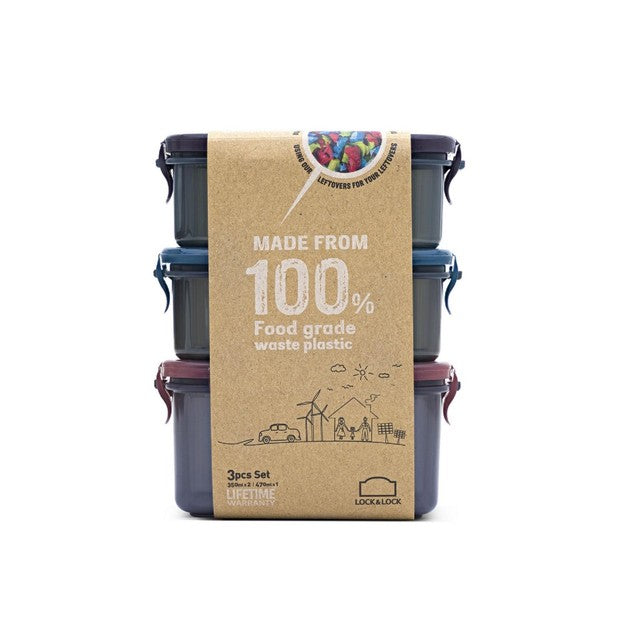 LocknLock Eco containers set 350ml 470ml, UK version