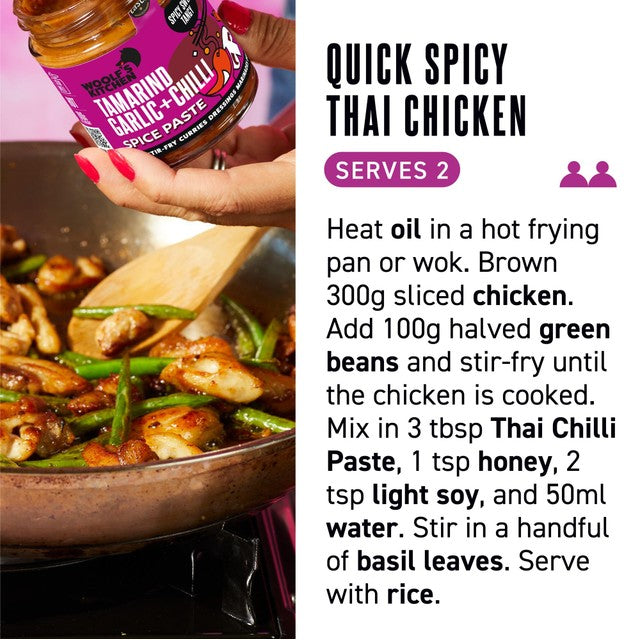 Woolf's Kitchen tamarind, garlic and chilli spice paste 190g (British brand)
