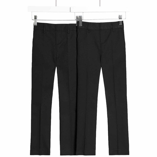 M&S boys school trousers black 6-7 years, imported from the UK