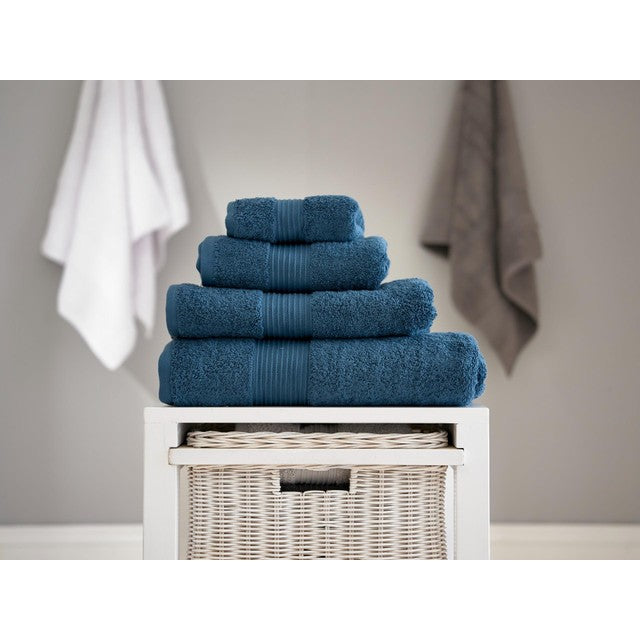 Bliss hand towel in Petrol, 50cm x 90cm, 650gsm - British product