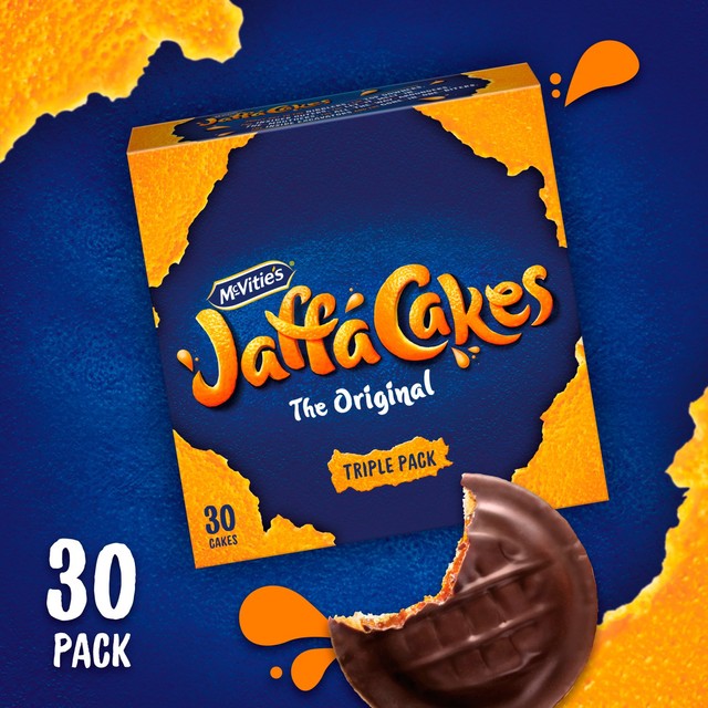McVitie's Original Jaffa Cakes Pack of 30, imported from the UK