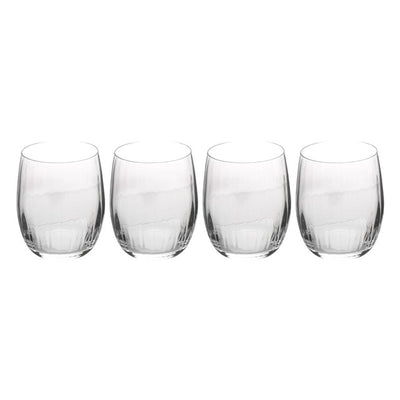 Mikasa Treviso 4-Piece Stemless Wine Glasses 350ml