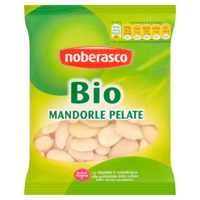 Noberasco organic peeled almonds 70g, imported from the UK