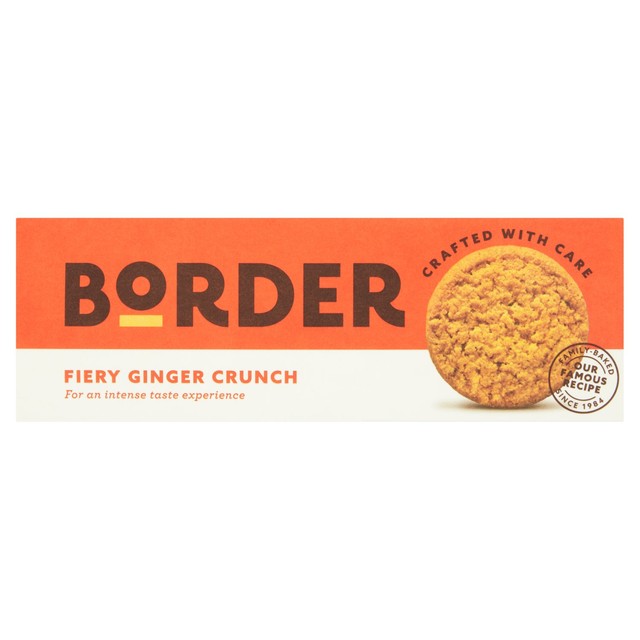 Border Biscuits Fiery Ginger Crunch biscuits 135g - British product