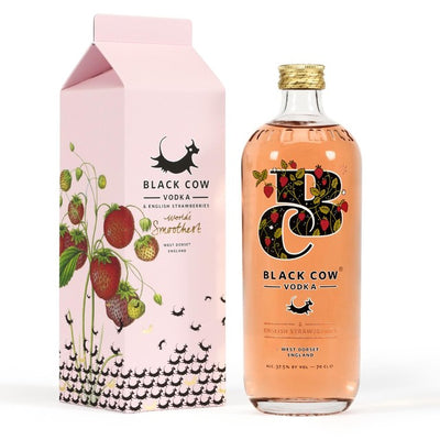 Black Cow English Strawberries Flavoured Vodka 70cl