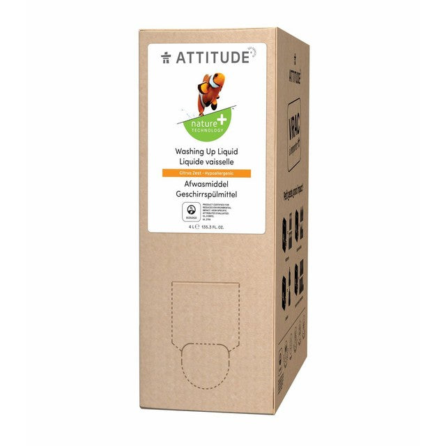 Attitude Citrus Zest washing up liquid 4L - British product
