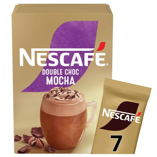 Nescafe Double Choc Mocha instant coffee 7 sachets, imported from the UK