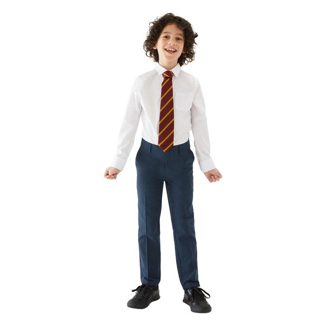 M&S boys skinny leg school trousers navy 10-11 years, imported from the UK