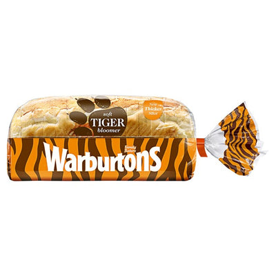 Warburtons Sliced Tiger White Bread 600g