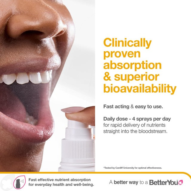 Better You Boost B12 Oral Spray Apricot Flavour 25ml - British product