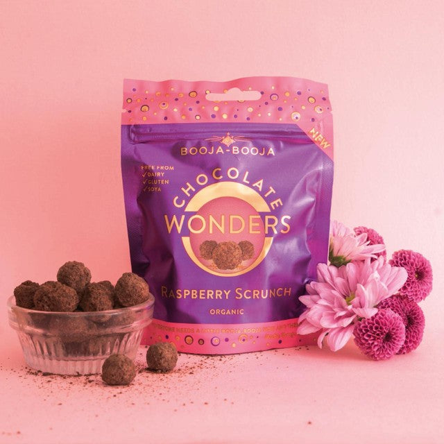 Booja Booja raspberry scrunch chocolate wonders 65g - British product