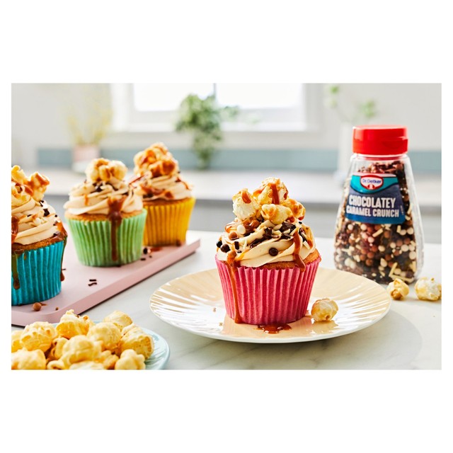 Dr. Oetker chocolate flavour caramel crunch cake sprinkles 115g - British product