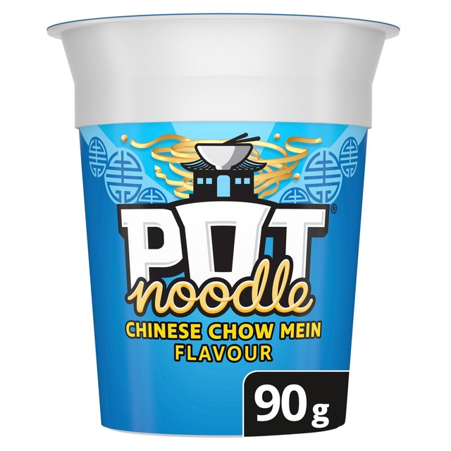Pot Noodle Chinese Chow Mein instant noodle pot 90g, imported from the UK
