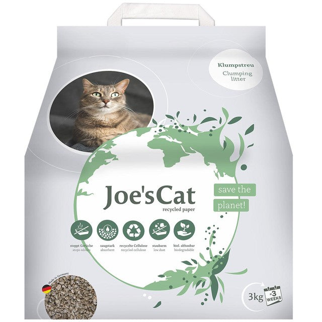 Joe's Cat clumping cat litter made from recycled paper and wood 3kg, UK version