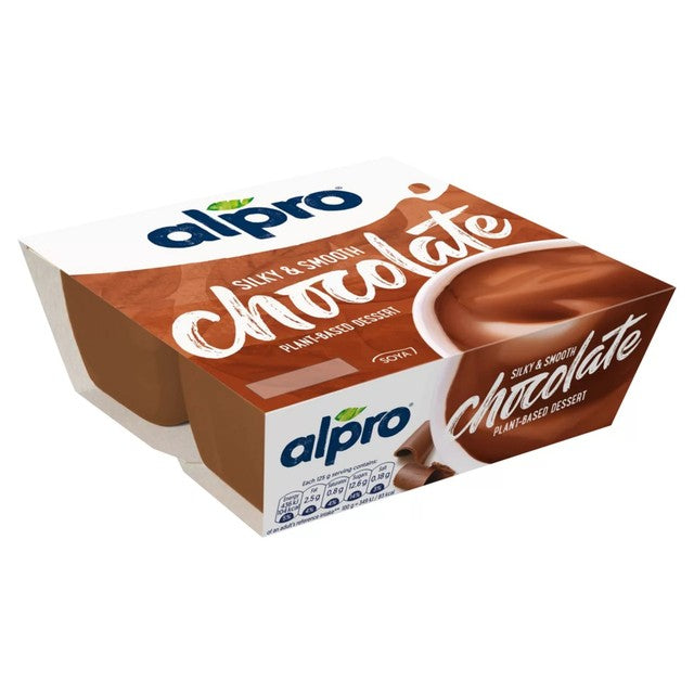 Alpro chocolate soya dessert 4 x 125g - British product
