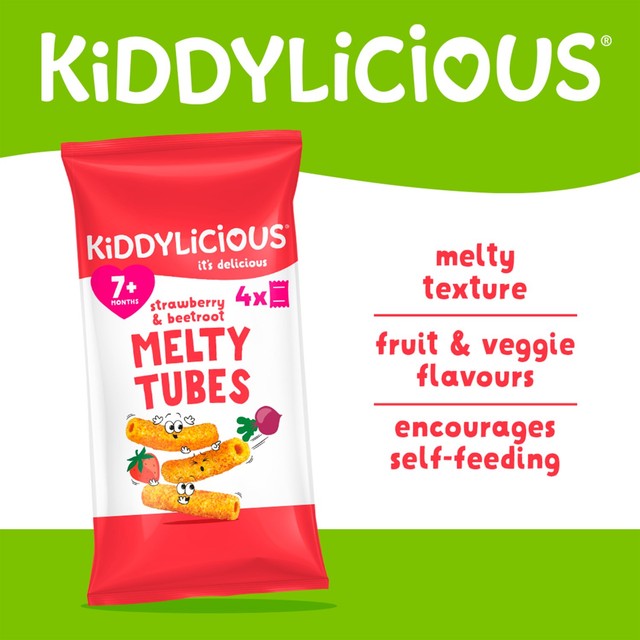 Kiddylicious Melty Tubes Strawberry & Beetroot