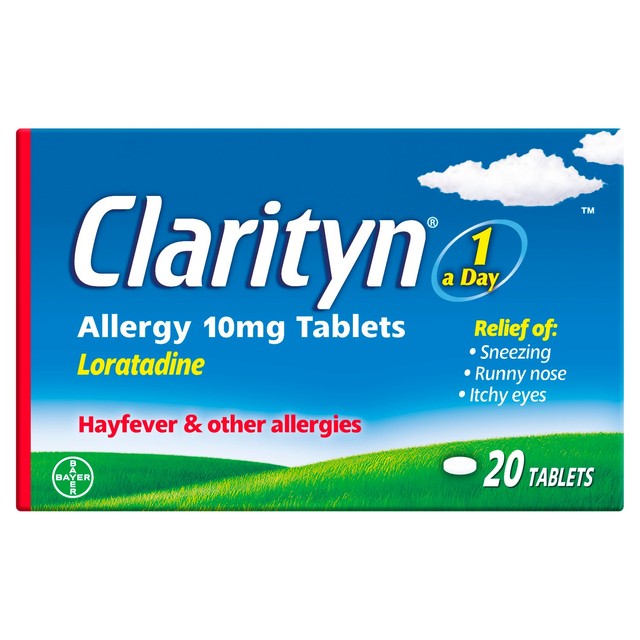 Clarityn One A Day Allergy Hayfever Relief Tablets 20 tablets - British product