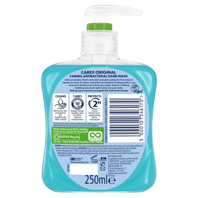 Carex Original Antibacterial Handwash 250ml - British product