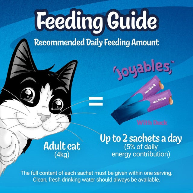 Felix Joyables Duck liquid cat treats 4 x 10g - British product