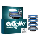 Gillette Mach 3 razor blades 4-pack - British product