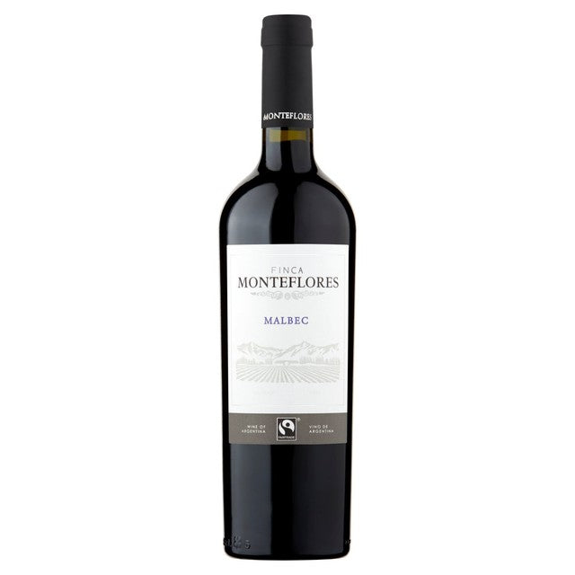 Finca Monteflores Malbec red wine bottle 75cl - British product