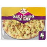 Pataks Garlic  Coriander Mini Naan Breads x4