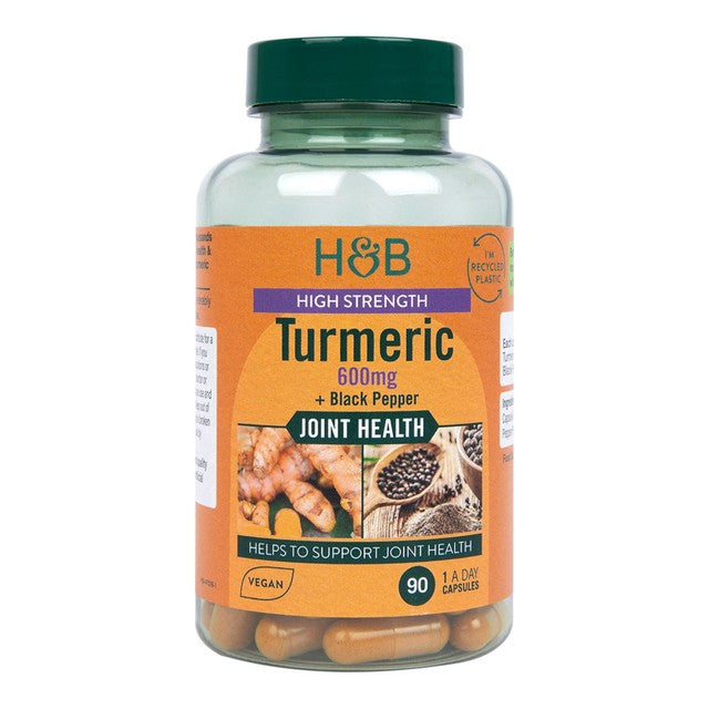Holland and Barrett Turmeric with Black Pepper 90 Capsules, UK version