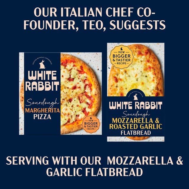 White Rabbit gluten-free sourdough Margherita pizza 400g (British brand)