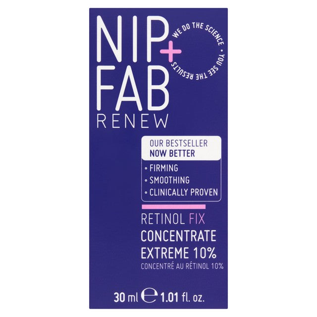 Nip+Fab Retinol Fix Concentrate Extreme 10% serum 30ml, imported from the UK