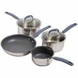 M&S pan set silver one size, imported from the UK