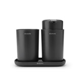 Brabantia bathroom accessory set dark grey - British product