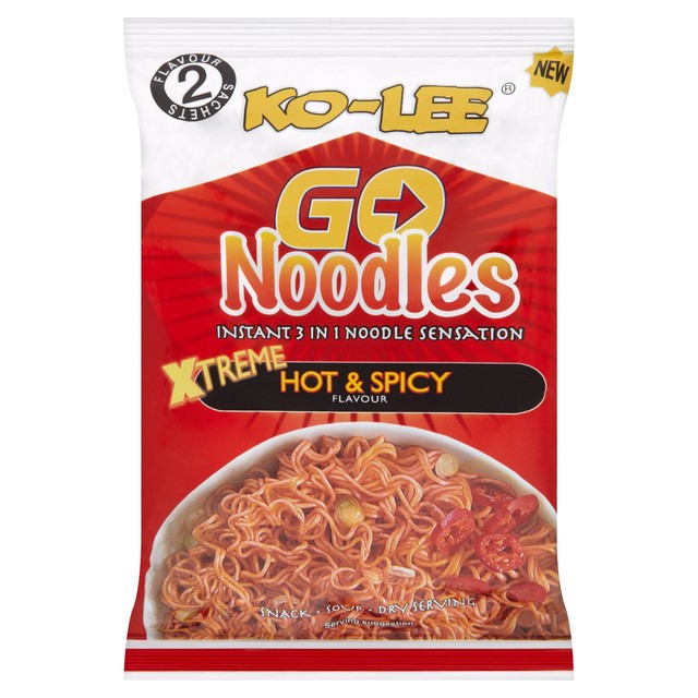 Ko-Lee Instant Noodles Xtreme Hot & Spicy Flavour 85g, UK version