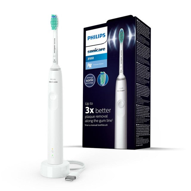 Philips Sonicare Series 3100 white electric toothbrush, imported from the UK