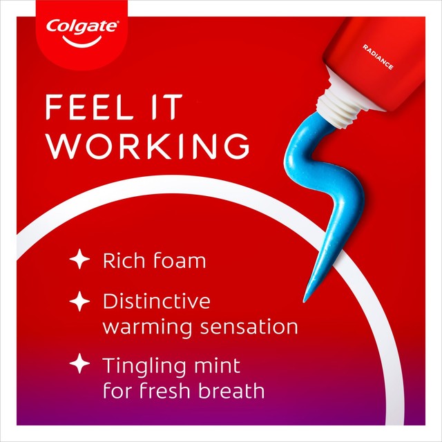 Colgate Max White Ultimate Radiance whitening toothpaste mint 75ml - British product