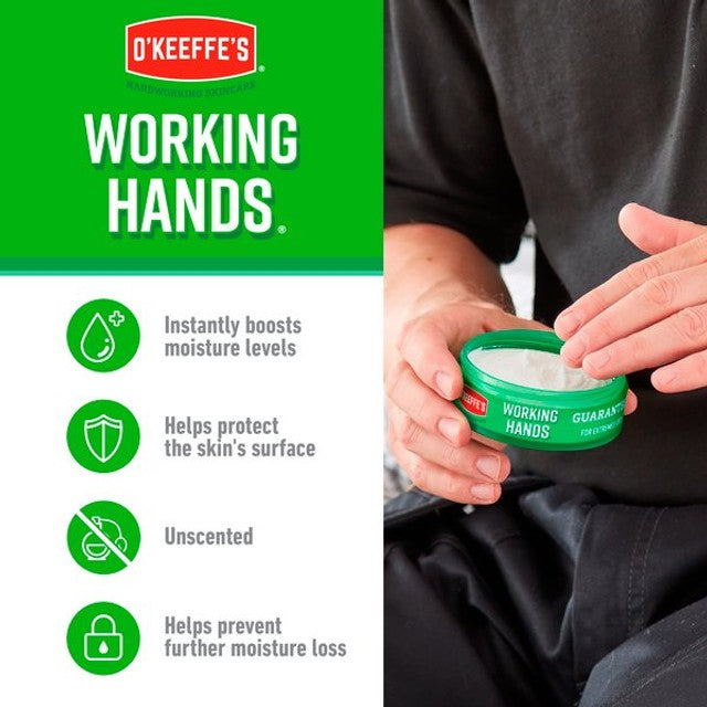 O'Keeffe's Working Hands hand cream 96g, imported from the UK