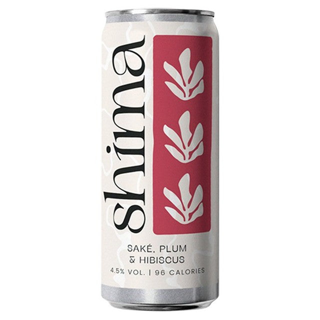 Shima Drinks Plum & Hibiscus Sake Spritz canned cocktail 250ml (British brand)