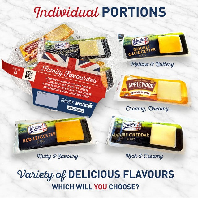 Ilchester cheese selection with four British cheeses 150g, UK version