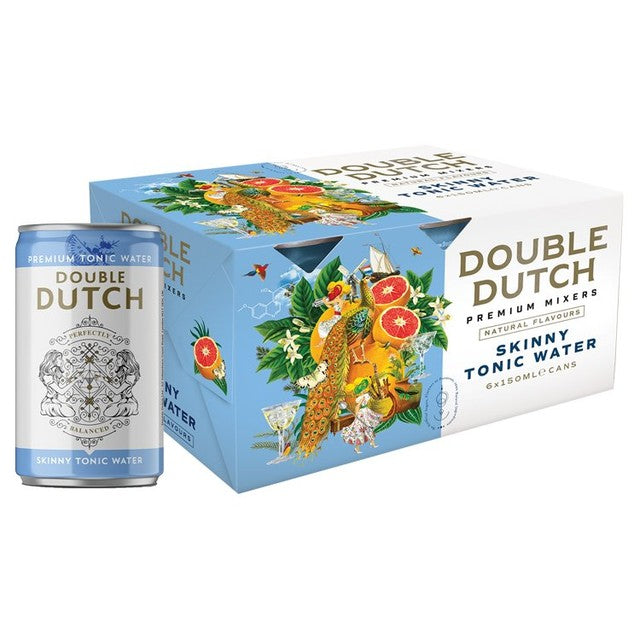 Double Dutch Skinny Tonic Water 6 x 150ml - British product
