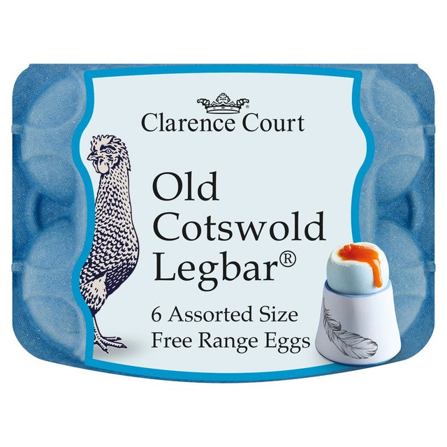 Clarence Court Cotswold Legbar eggs 6 pack - British product
