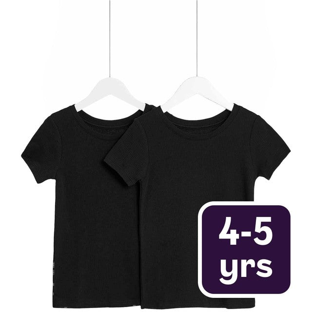 M&S thermal tops black for kids 4-5 years, imported from the UK