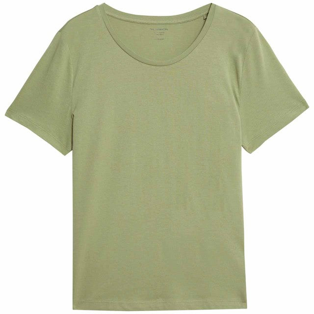 M&S cotton t-shirt fern green size 14, imported from the UK