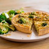 Higgidy roasted broccoli and vintage cheddar quiche 400g, UK version