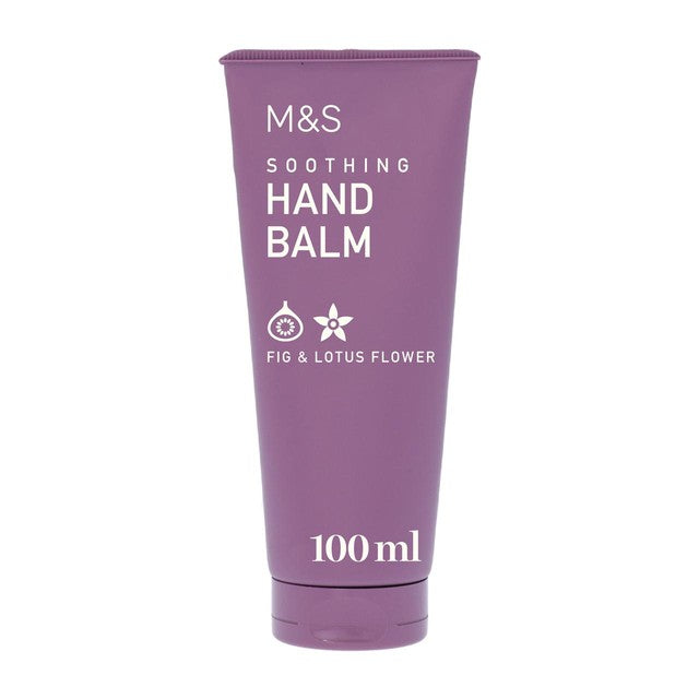 M&S Soothing Hand Balm Fig Lotus 100ml, imported from the UK